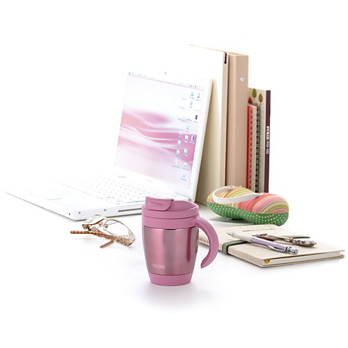 Thermos Japan Pink Vacuum Insulated Mug 270ml - JCV-270P-Kiichin - The #1 Place for Japanese Goods in Your Hand!