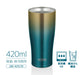 Thermos Japan 420Ml Blue Gold Vacuum Insulated Tumbler-Kiichin - The #1 Place for Japanese Goods in Your Hand!