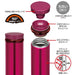 Thermos 0.35L Vacuum Insulated Water Bottle Mug - Japan Burgundy Jno-350 Bgd-Kiichin - The #1 Place for Japanese Goods in Your Hand!