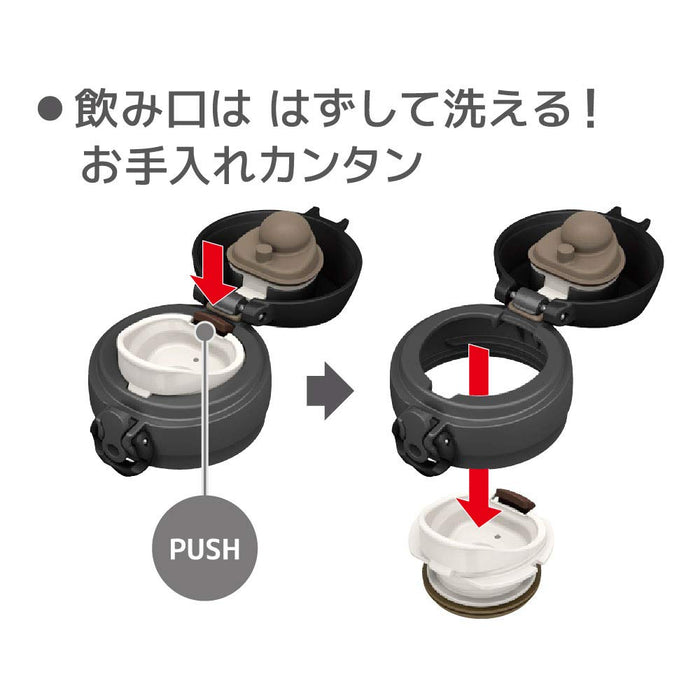 Thermos 500ml Vacuum Insulated Water Bottle Mug - Japan JNL-504 PBK-Kiichin - The #1 Place for Japanese Goods in Your Hand!