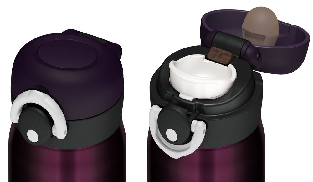 Thermos Japan 350Ml Midnight Black Jnr-350M-Bk Vacuum Insulated Mobile Mug-Kiichin - The #1 Place for Japanese Goods in Your Hand!