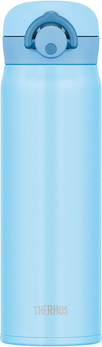 Thermos Jnr-500 Light Blue Vacuum Insulated Water Bottle 500Ml - One Touch Open-Kiichin - The #1 Place for Japanese Goods in Your Hand!