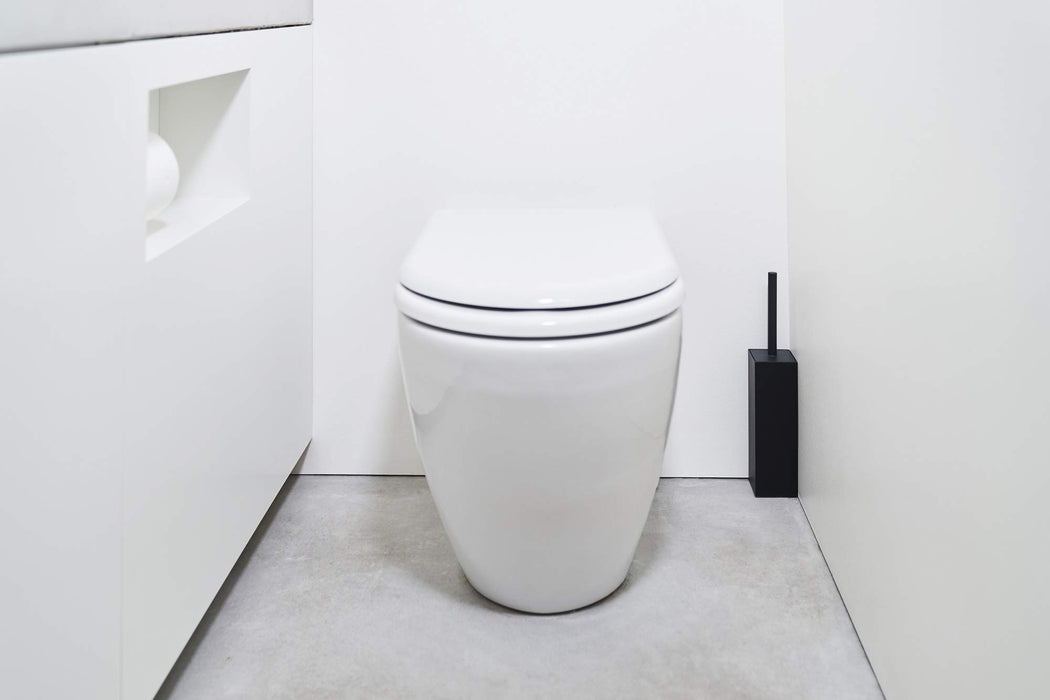Tidy Japan Platawa Four Toilet Compact Black - CL-665-521-0 (6.6x6.6x33cm)-Kiichin - The #1 Place for Japanese Goods in Your Hand!