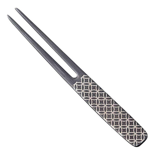Todai Rikyu Japan Black Pick Fork Kanzashi Shippou - Premium Hair Accessory-Kiichin - The #1 Place for Japanese Goods in Your Hand!