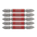 Vessel 40V Compatible GS5P2065 Double Ended Plus Bit Set 5pcs-Kiichin - The #1 Place for Japanese Goods in Your Hand!