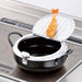 20cm Black Iron Tempura Pot with Lid - IH Compatible by Wahei Freiz-Kiichin - The #1 Place for Japanese Goods in Your Hand!