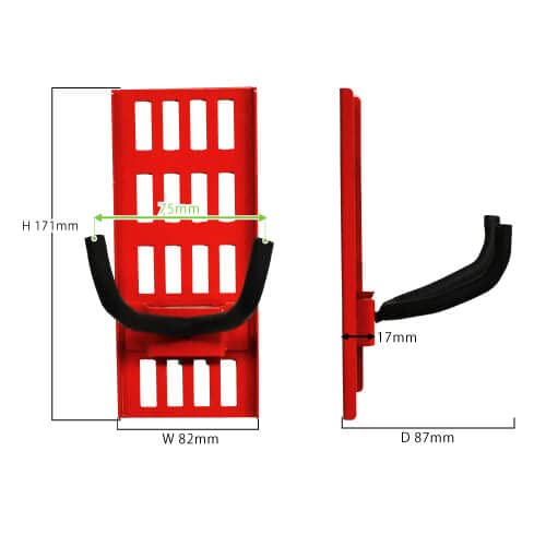 Wakabayashi Factory Guitar Hanger Wall Hook - Japan Black-Kiichin - The #1 Place for Japanese Goods in Your Hand!