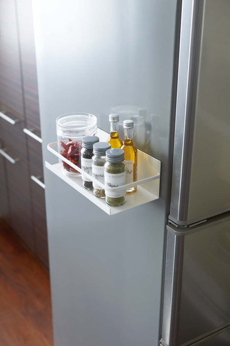 Yamazaki Industrial White Magnet Spice Rack - Japan Kitchen Rack-Kiichin - The #1 Place for Japanese Goods in Your Hand!