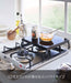 Yamazaki Industrial Folding Gas Stove Cover - Black - Japan - Compact Design-Kiichin - The #1 Place for Japanese Goods in Your Hand!