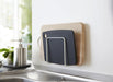 Yamazaki Industrial White Suction Cup Cutting Board Stand - 12x6x12cm (Japan 3499)-Kiichin - The #1 Place for Japanese Goods in Your Hand!