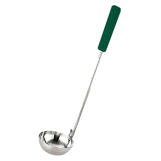 Yukiwa Stainless Steel Long Soup Ladle - 180ml Green-Kiichin - The #1 Place for Japanese Goods in Your Hand!