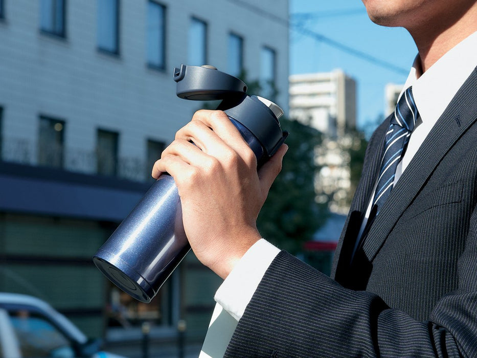 Zojirushi SM-KHE48AG 16oz Stainless Steel Mug Smoky Blue-Kiichin - The #1 Place for Japanese Goods in Your Hand!