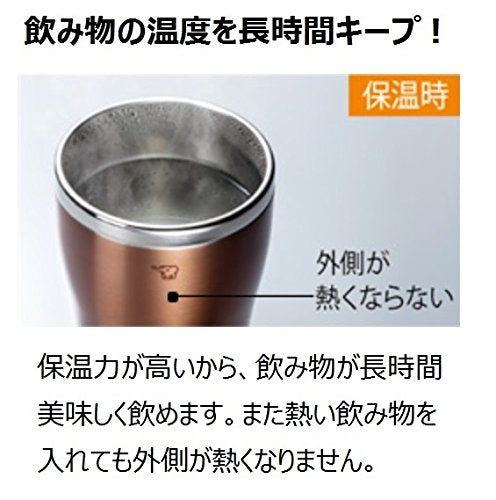 Zojirushi Mahobin SX-DN45-AC Stainless Steel Tumbler Mug 450ml Clear Blue-Kiichin - The #1 Place for Japanese Goods in Your Hand!