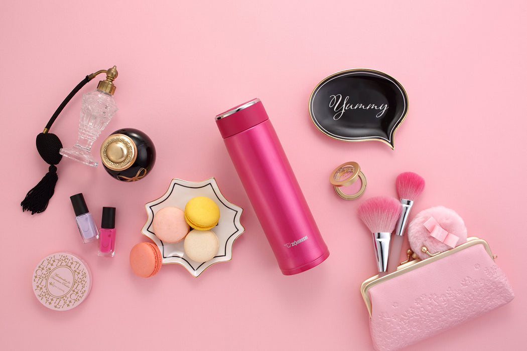 Zojirushi SM-LA48-PV 480ml Stainless Steel Deep Cherry Water Bottle-Kiichin - The #1 Place for Japanese Goods in Your Hand!