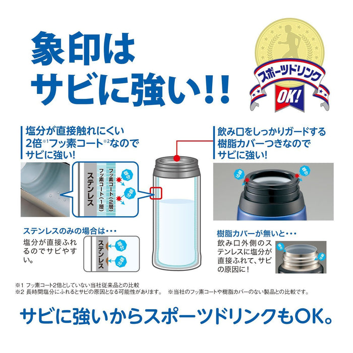 Zojirushi SM-XB48-RV 480ml Scarlet Steel Mug Quick Open & Lock-Kiichin - The #1 Place for Japanese Goods in Your Hand!